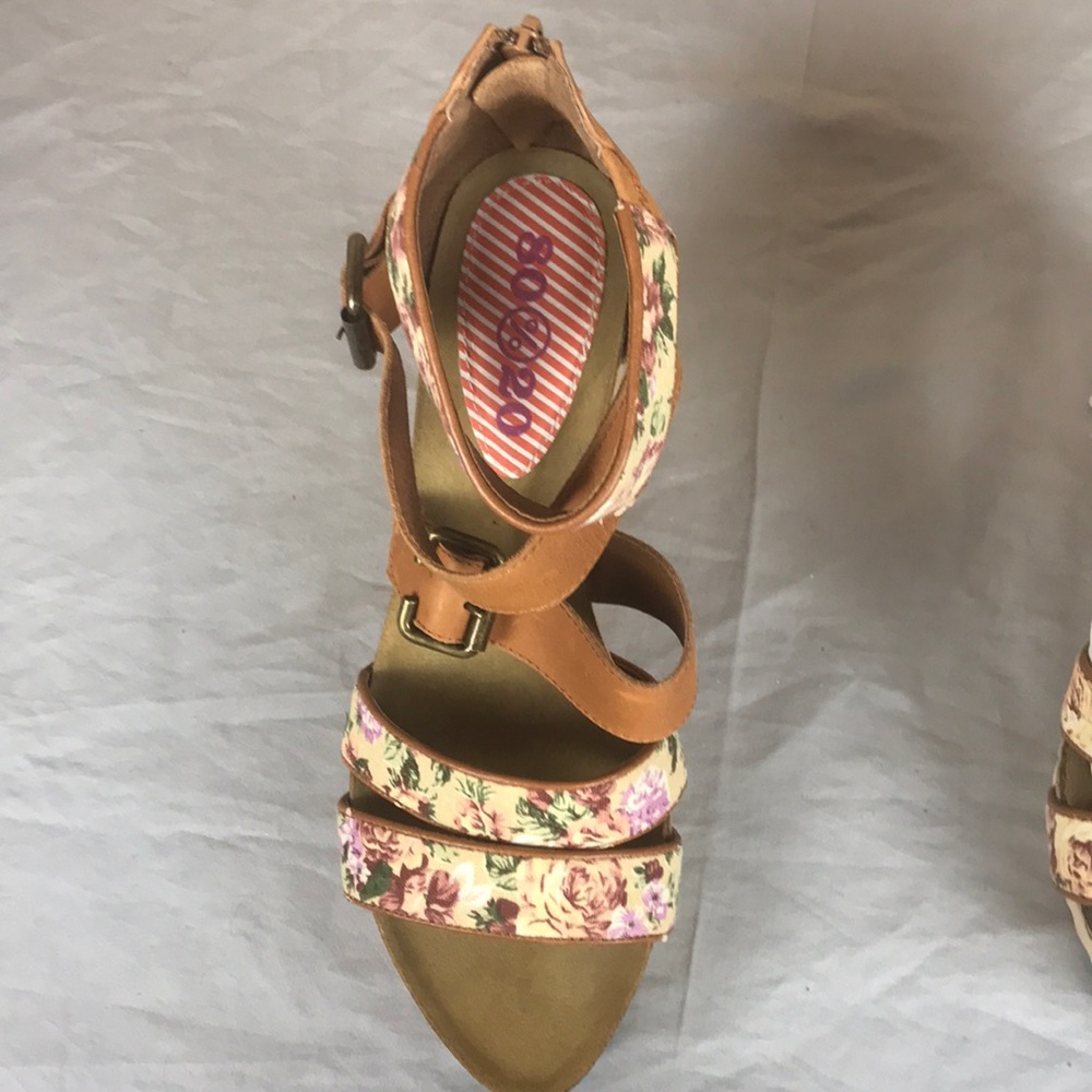 80%20 Willa Buckled Wedge Sandals Size 8.5 M - Picture 3 of 7